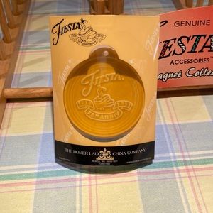 Fiestaware ornament in Marigold. New in package. Never used